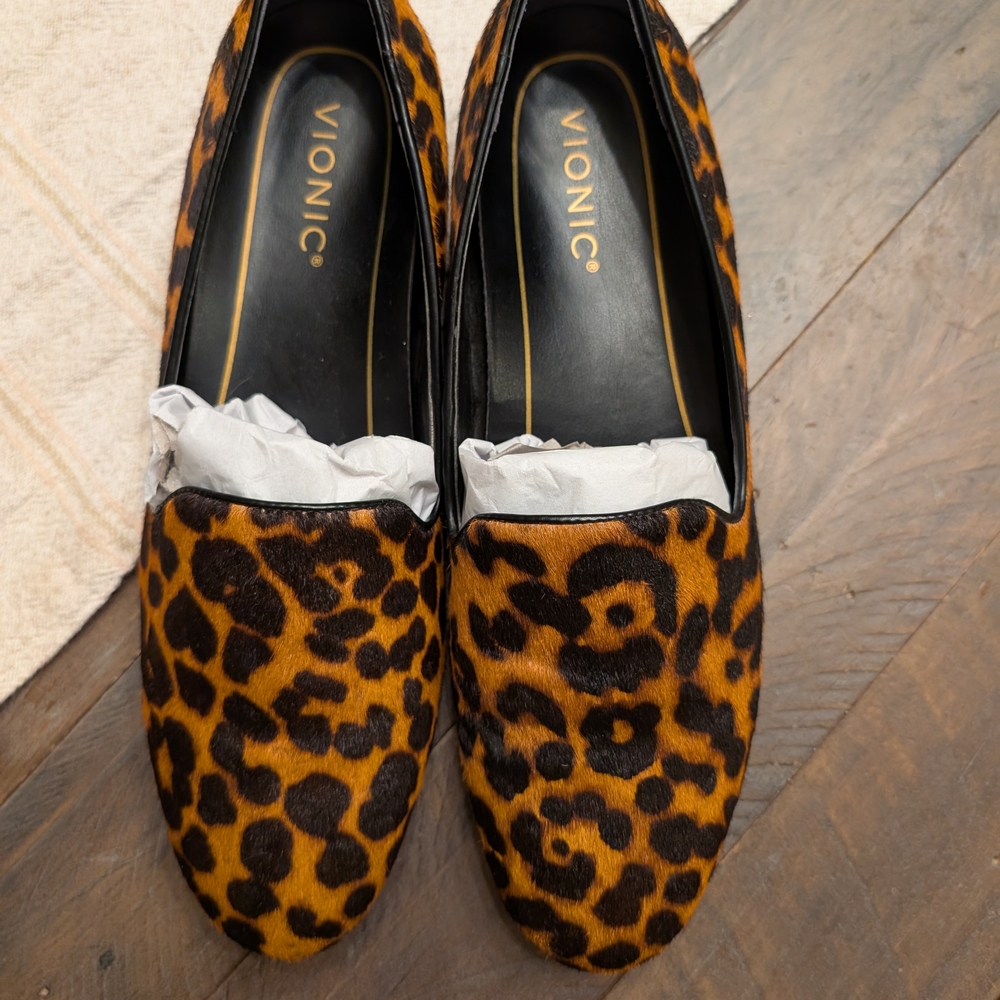 Vionic Leopard Print Loafers